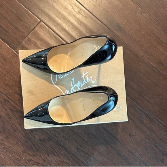 Christian Louboutin So Kate 120 Black Patent Pumps - Picture 7 of 7